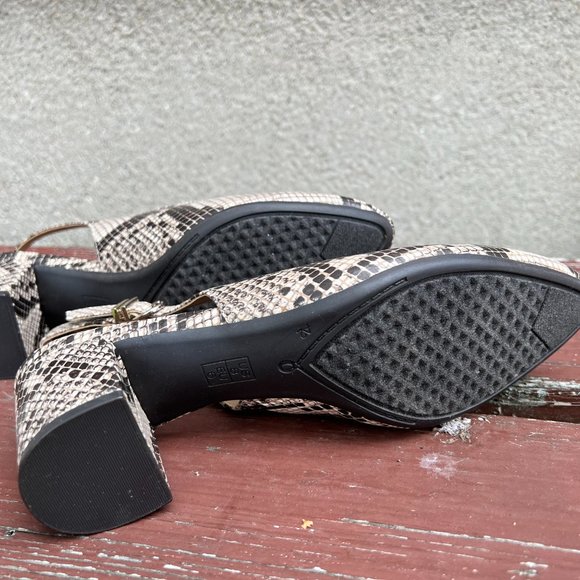 Aerosoles Slingbacks Snakeskin, Size 8M, NEW - Picture 8 of 12